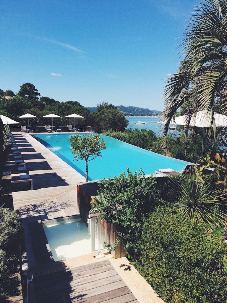 Pool view at the Casadelmar, Corsica