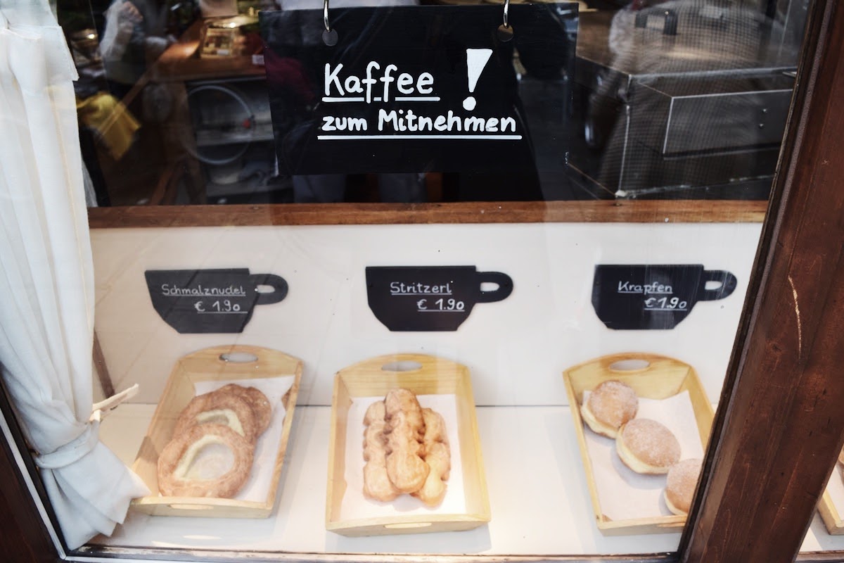 Cafe Frischhut Schmalznudel Bakery Window