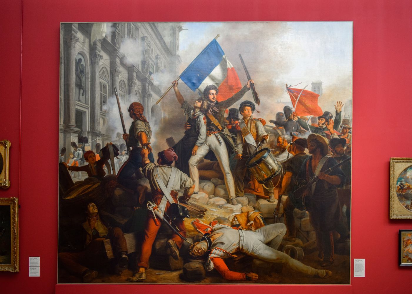 Victor Schnetz, Combat devant l'Hôtel de Ville, le 28 juillet 1830, 1833