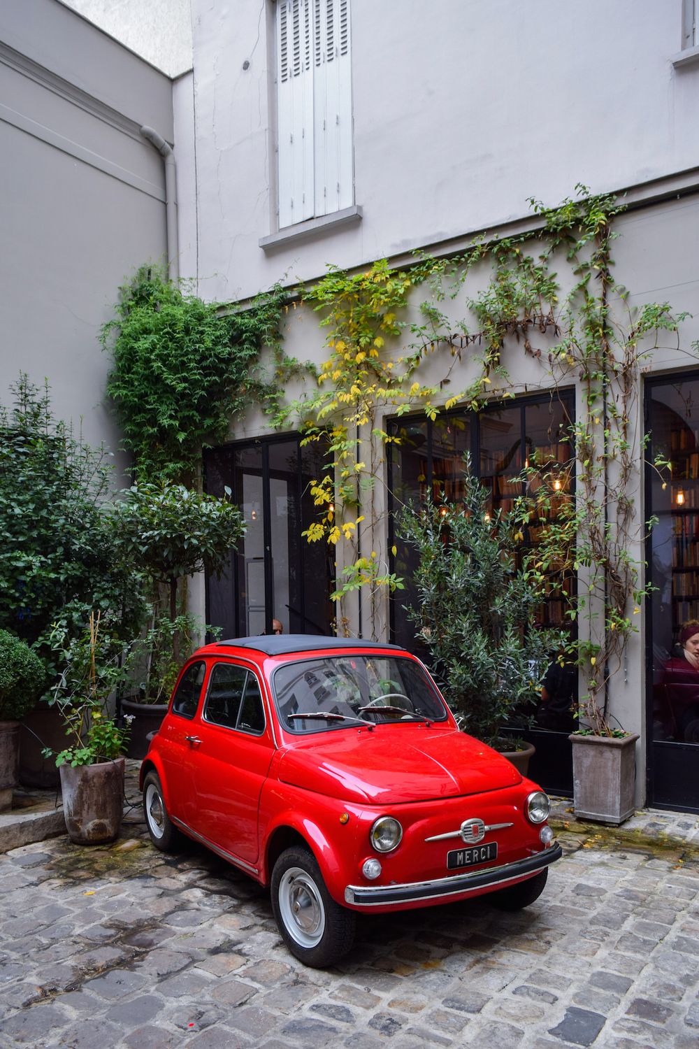 Red Fiat at Merci, Paris