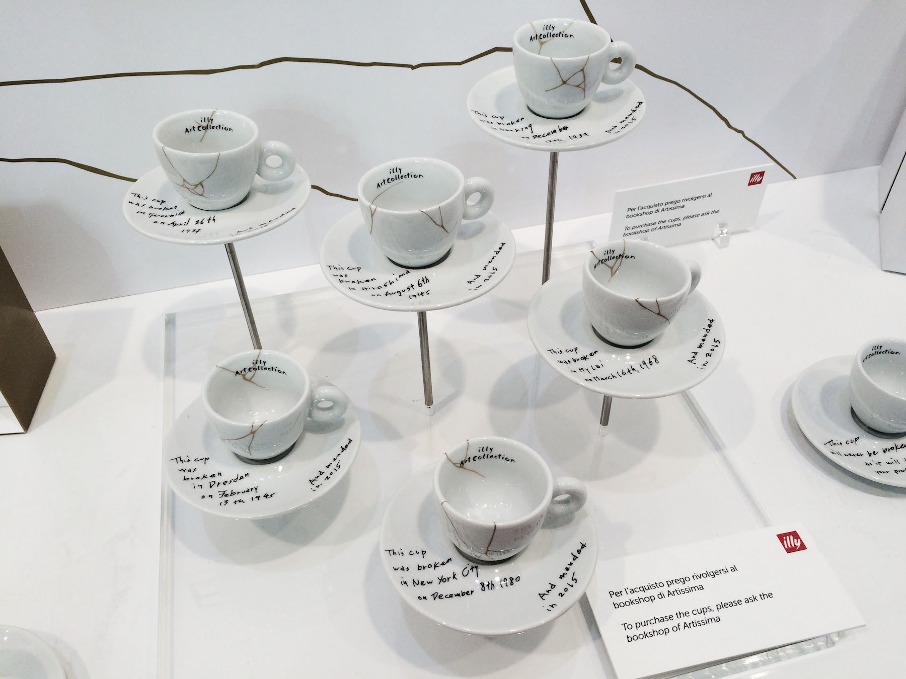 Illy Mended Cups by Yoko Ono