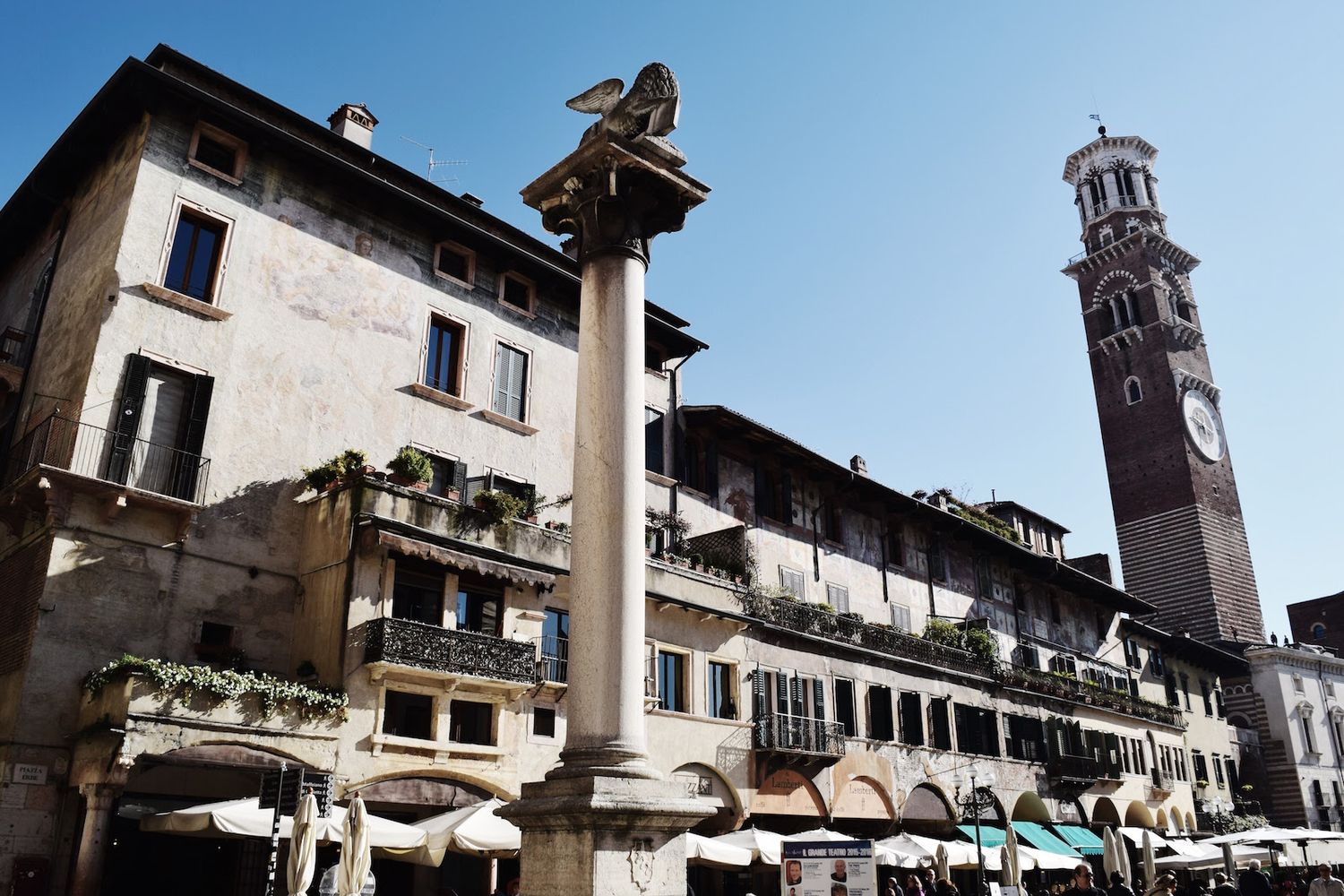 Piazza delle Erbe, Verona, Italy