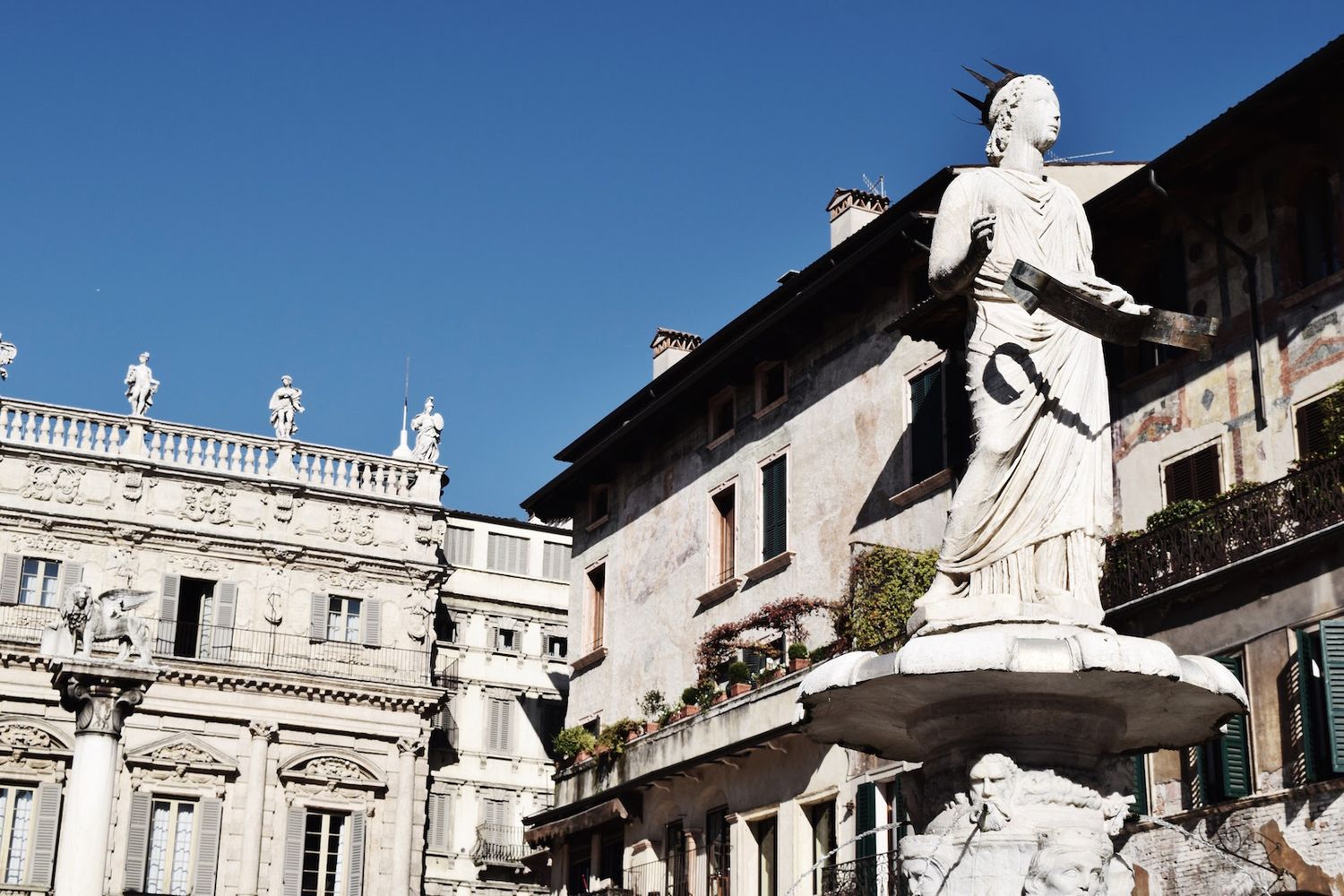 Piazza delle Erbe, Verona, Italy