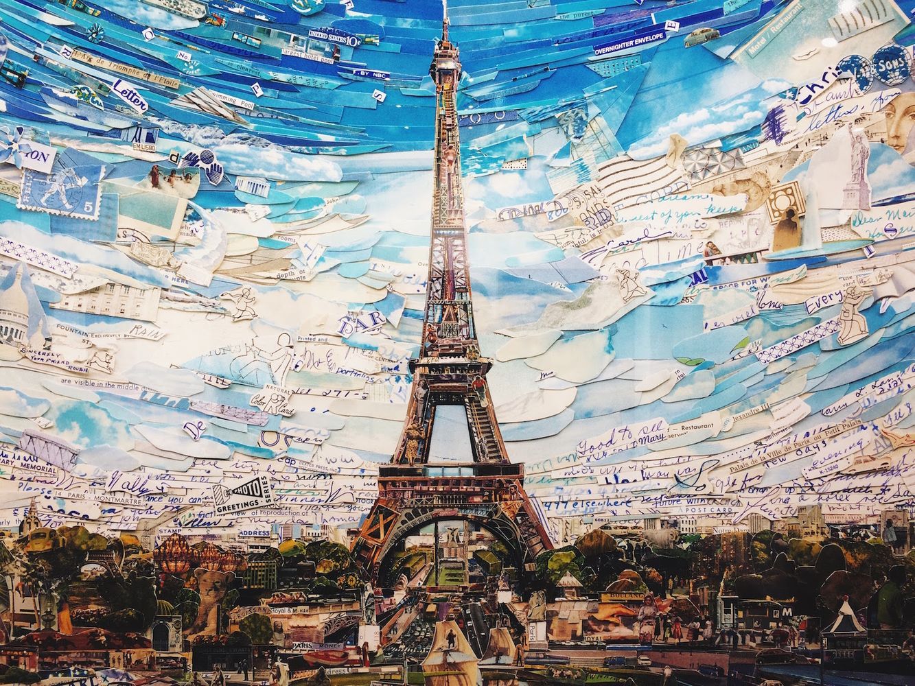 Vik Muniz, Eiffel Tower Postcards from Nowhere