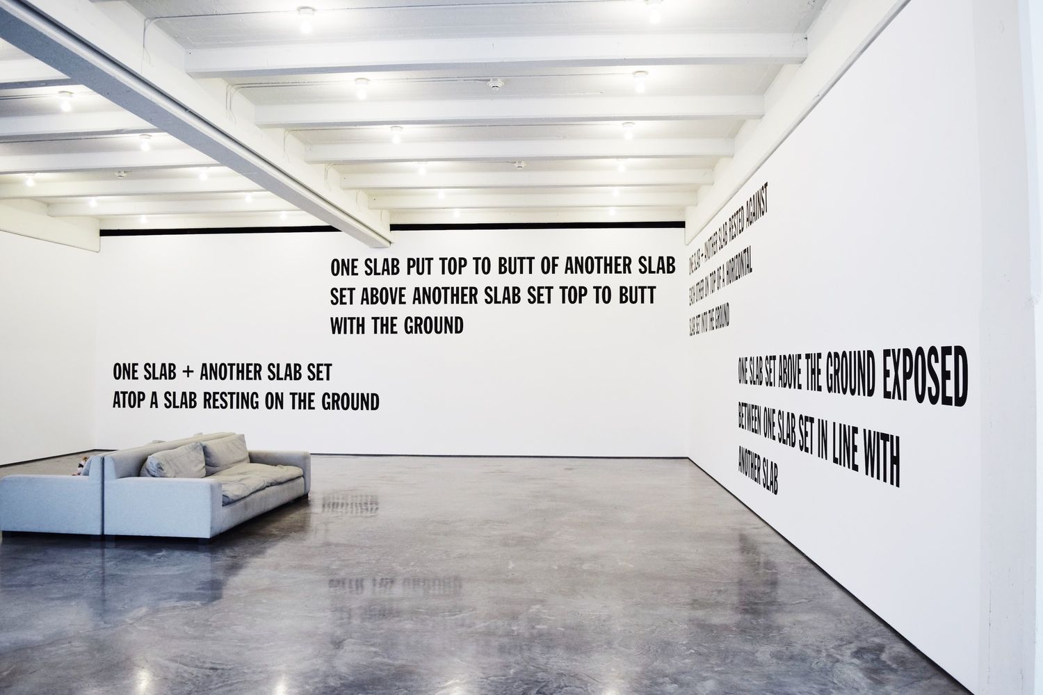 Lawrence Weiner, Dia Beacon