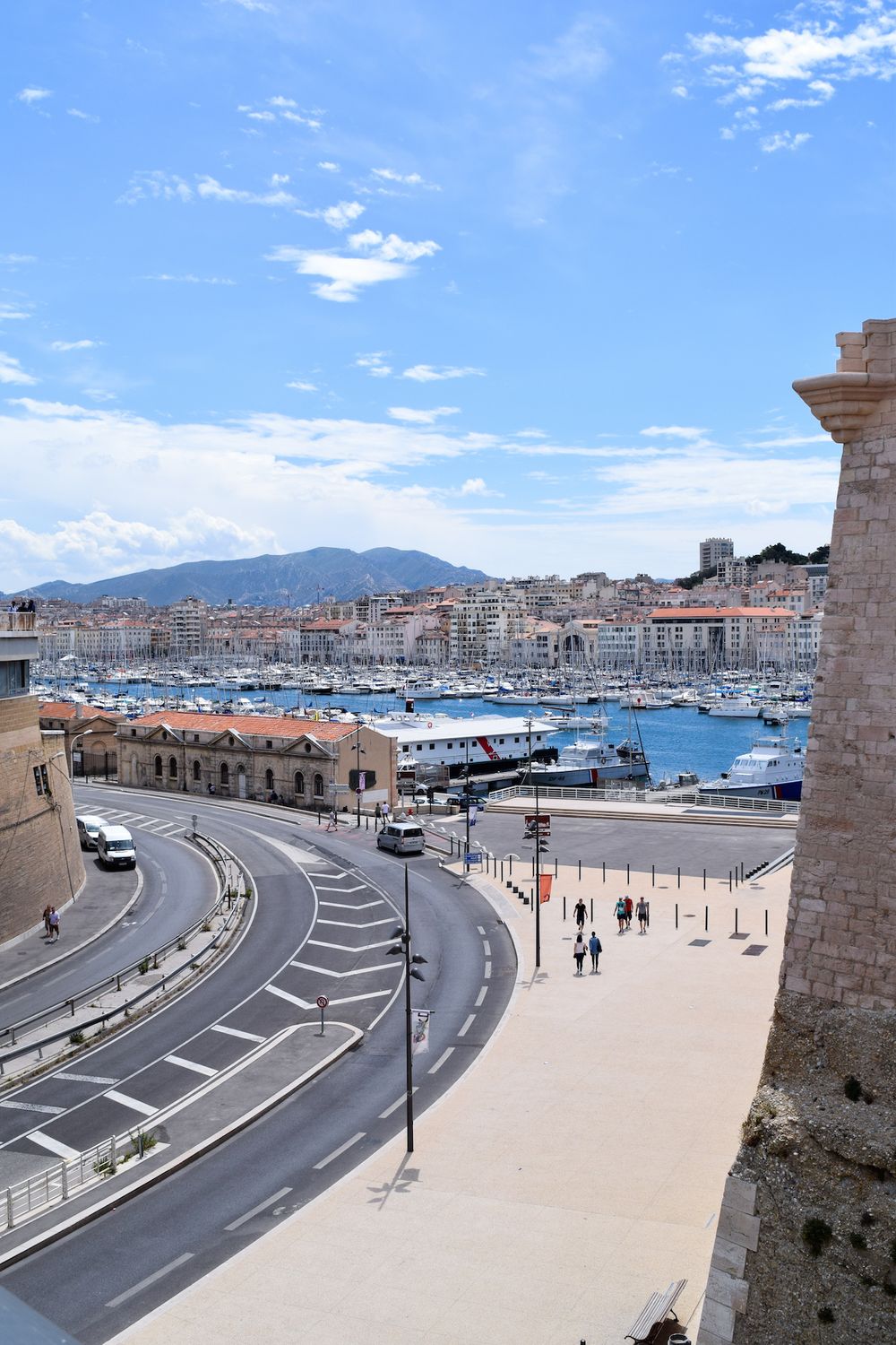 Marseille Bridge between Église Saint-Laurent and Fort Saint-Jean