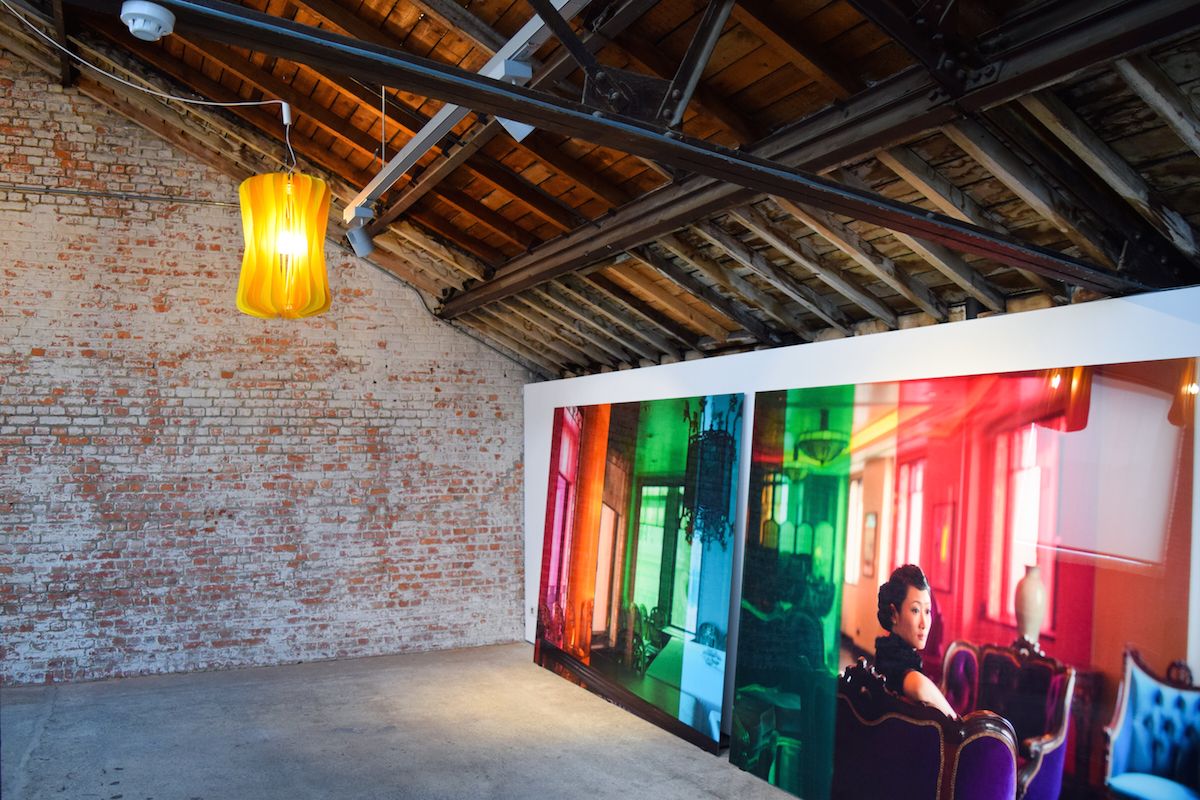 Jorge Pardo, Untitled, 2001 and Isaac Julien, Glass House, Prism, 2010