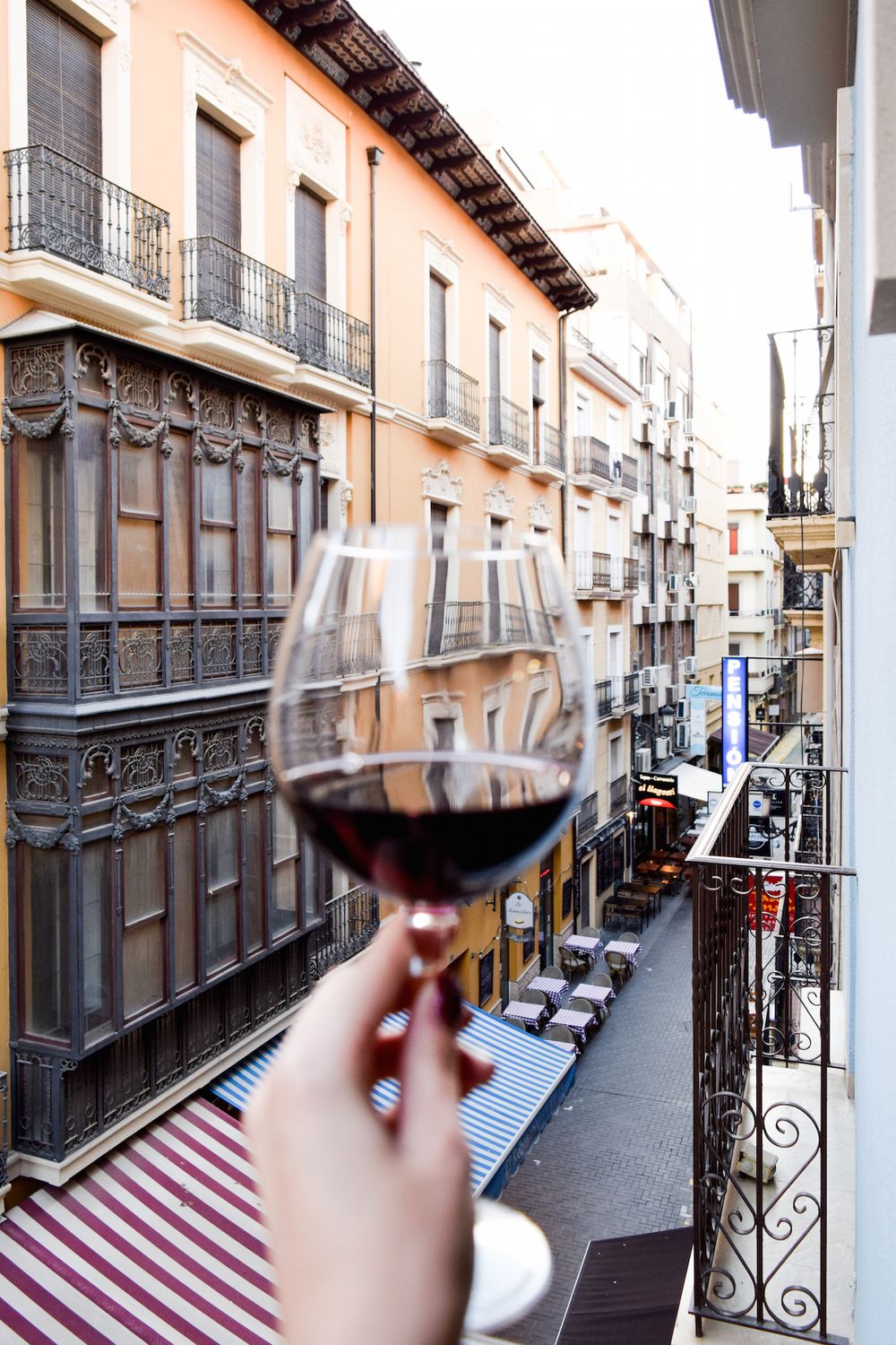 Alicante Wine on my Balcony