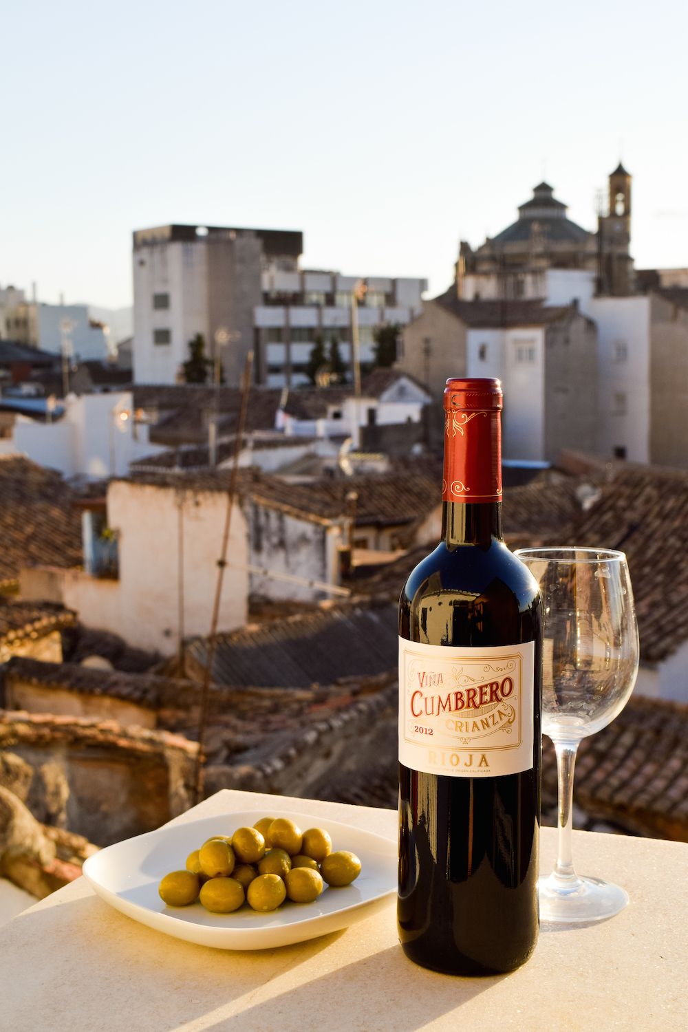 Wine in my apartment in Granada