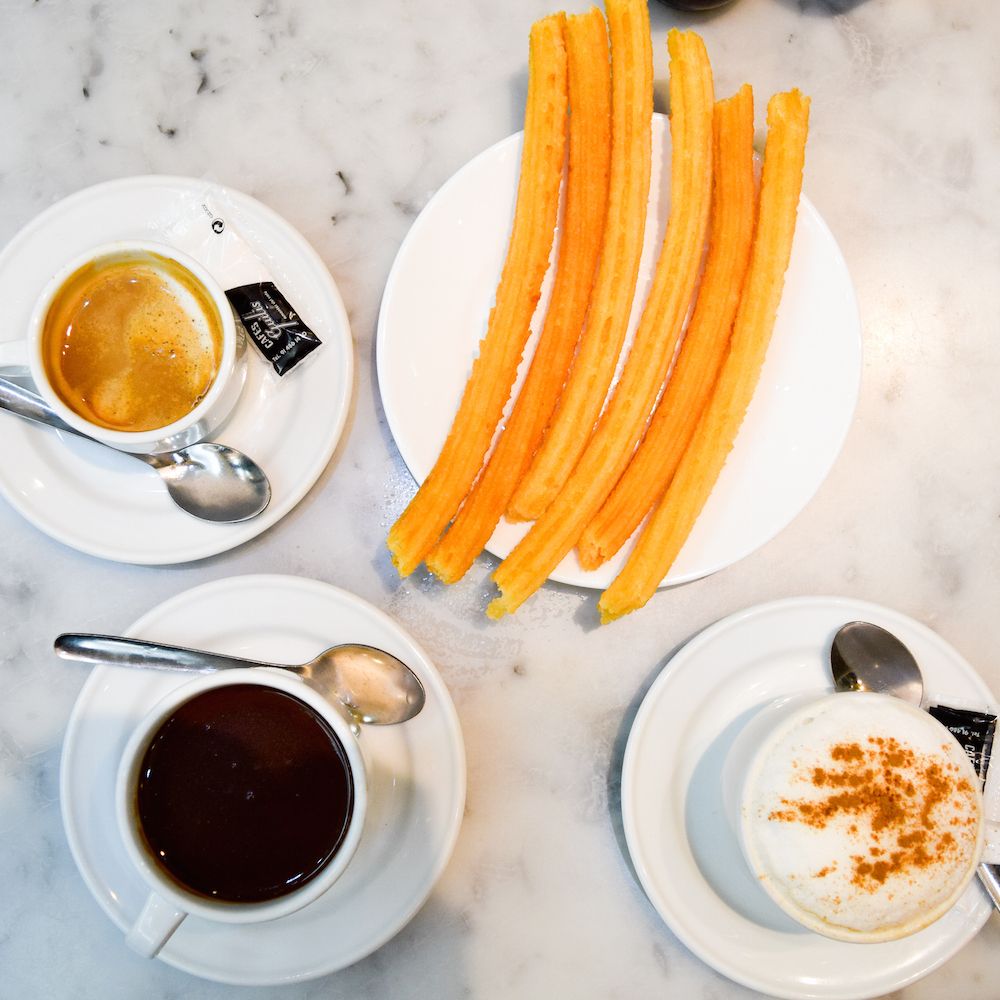 Churros at the Chocolatería San Ginés