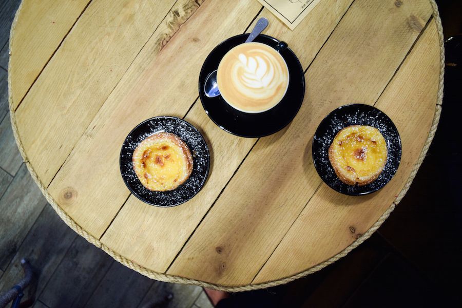 Pastel de Nata at an Artisanal Coffee Shop in Lisbon