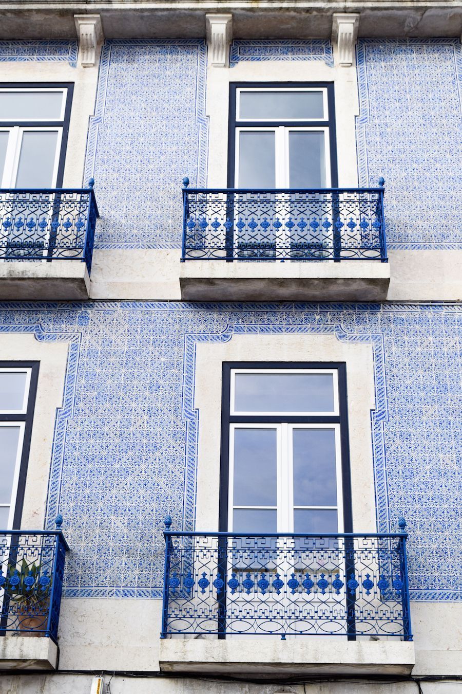 Blue Building East of Lisbon, Portugal