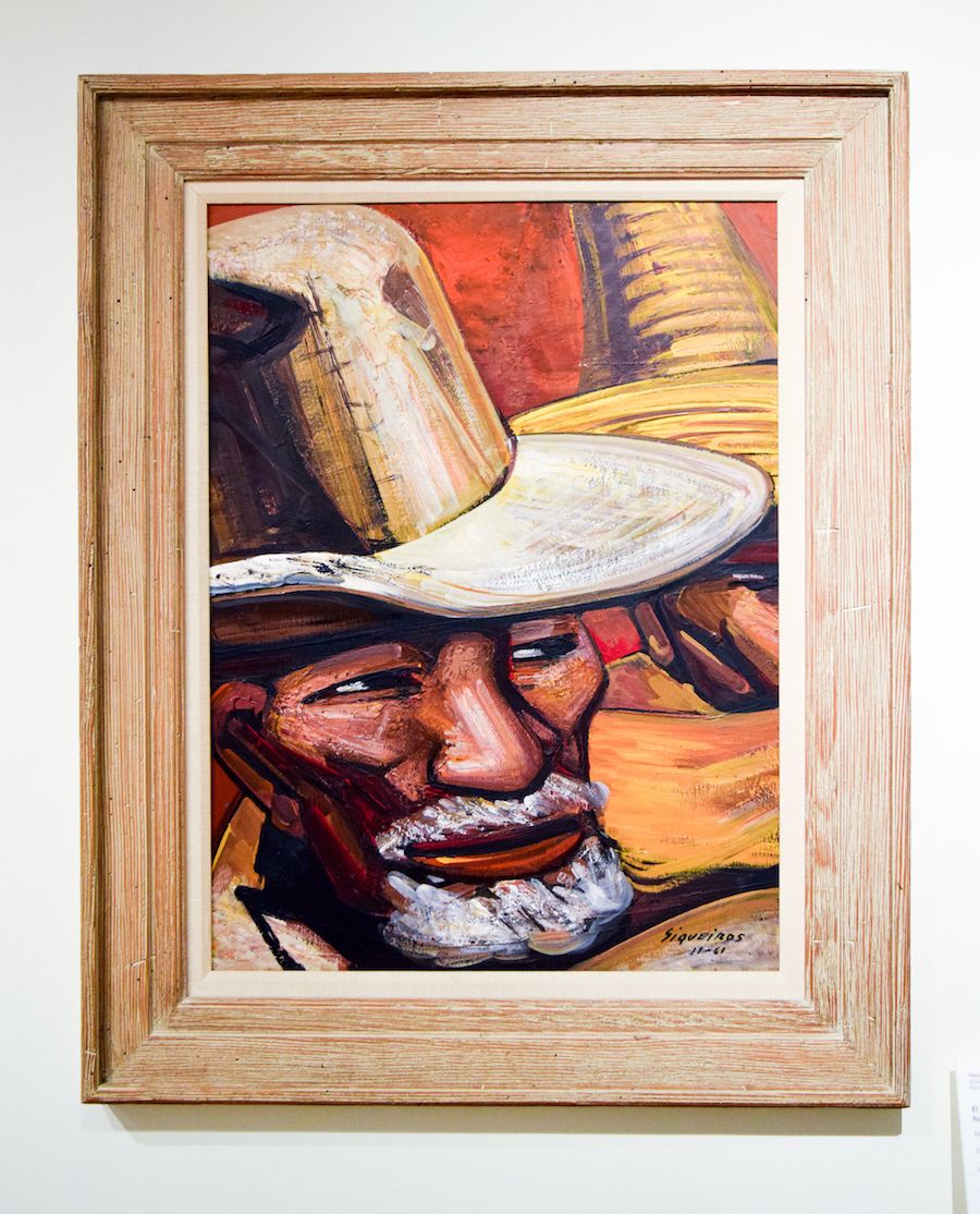 David Alfaro Siqueiros, El Padre de la primera victima de la huelga de Cananea, 1961, Museo Soumaya, Mexico City