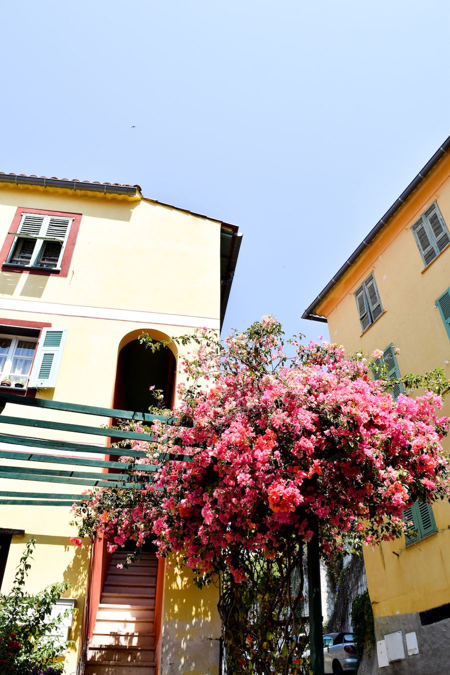 Menton, France Yellow House