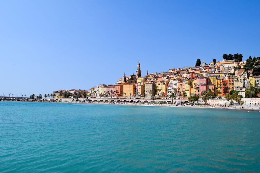 Plage des Sablettes Menton, France