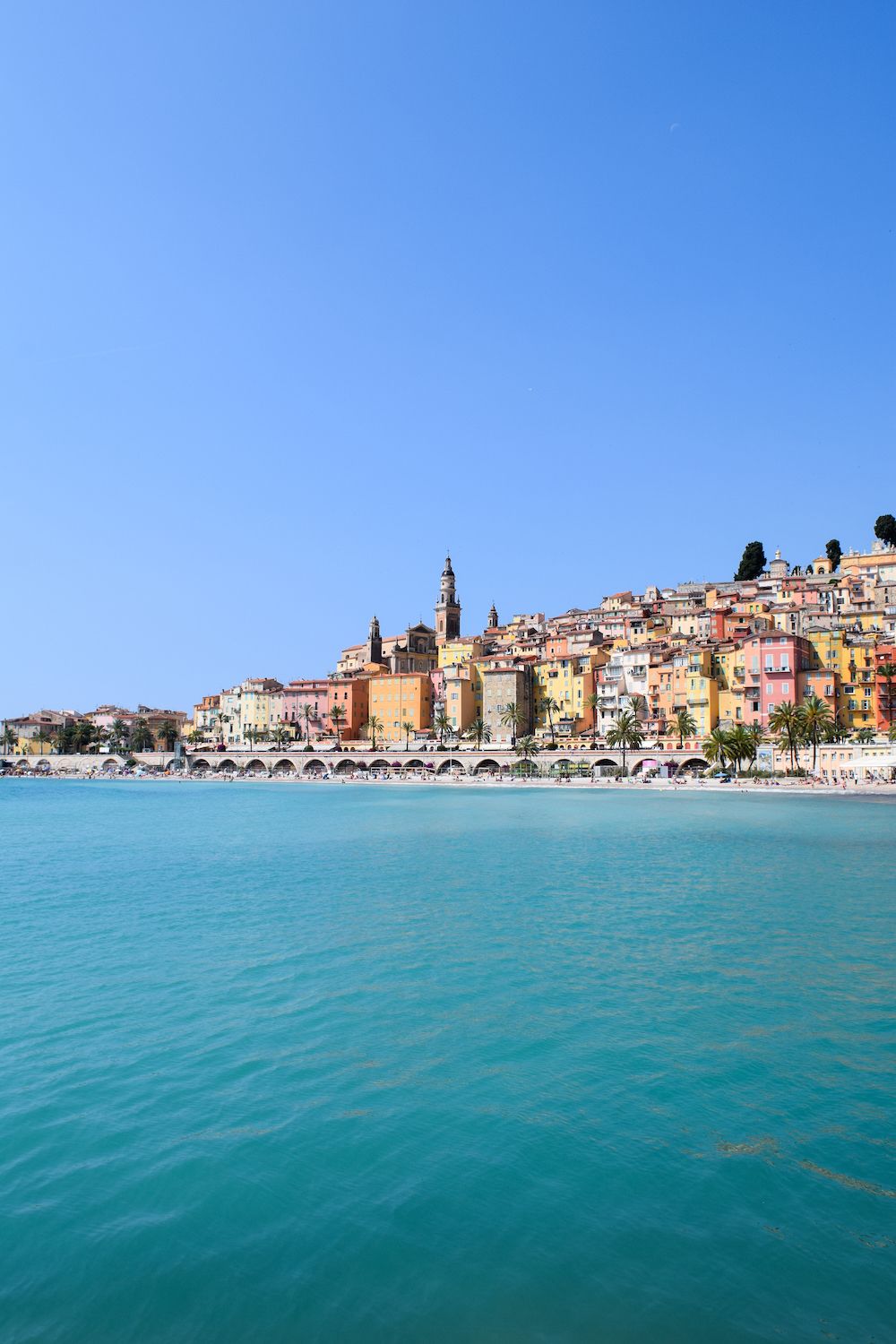 Plage des Sablettes Menton, France