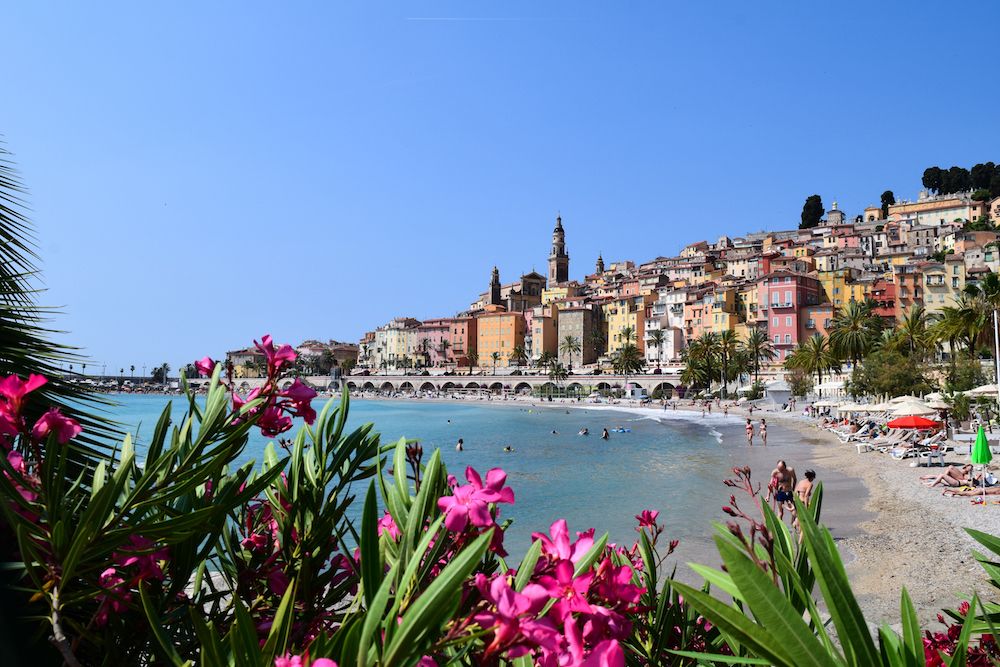 Plage des Sablettes Menton, France