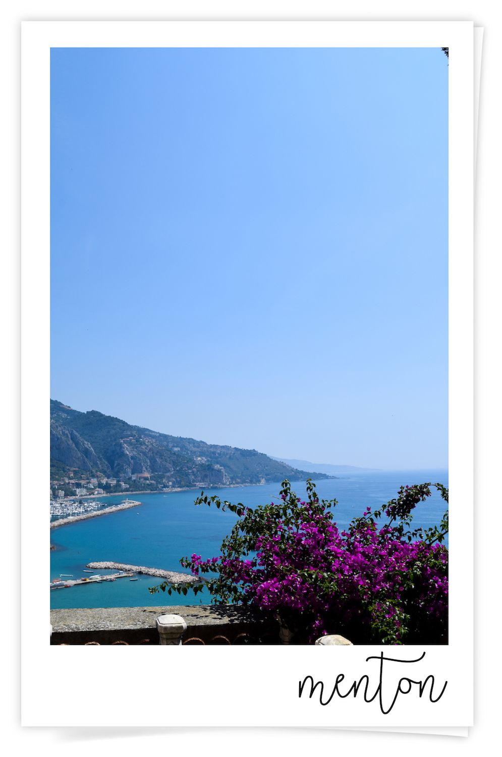 View of Menton, France