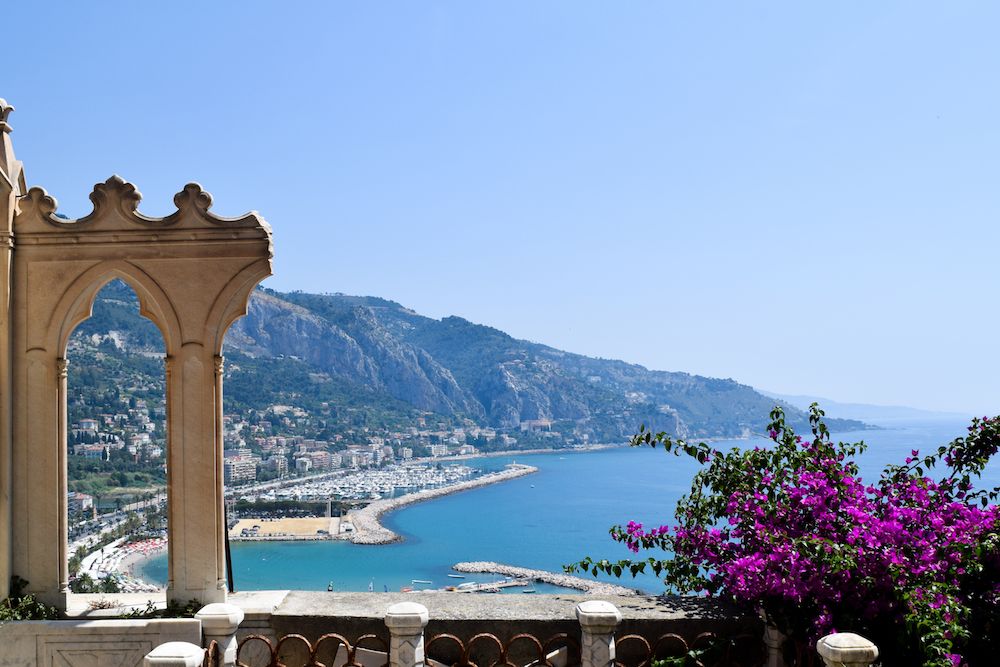 View of Menton, France