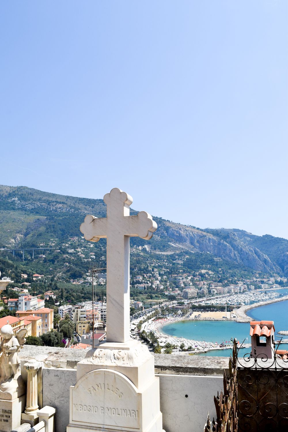 View of Menton, France