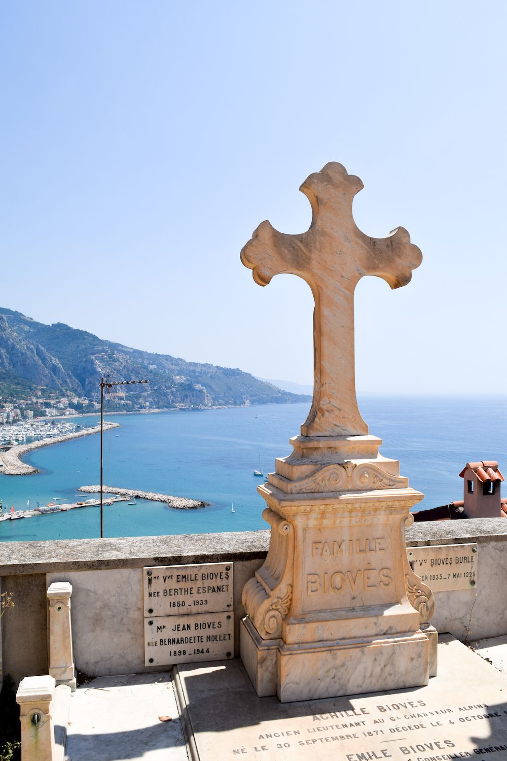 View of Menton, France