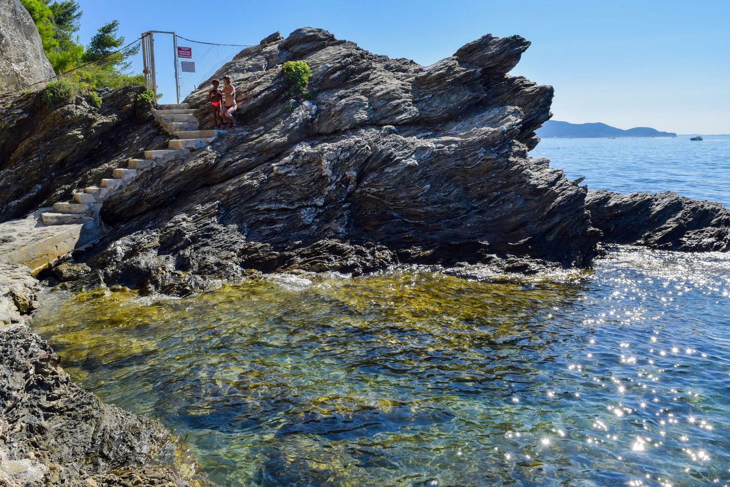 More stairs to climb along the Toulon coast