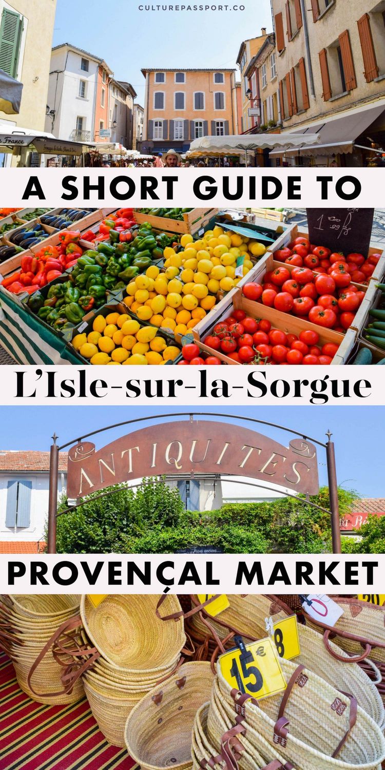 Short Guide To L'Isle Sur La Sorgue Market