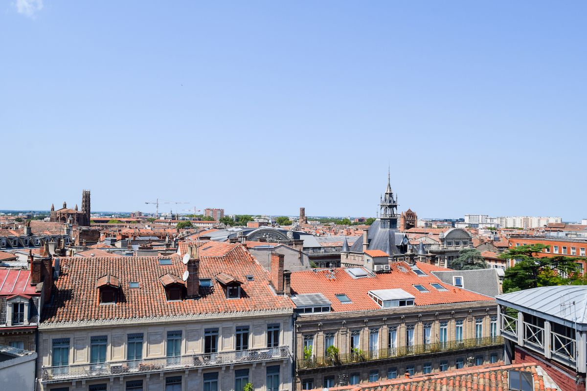 Best Views in Toulouse: View From Roof Of Galeries Lafayette Toulouse