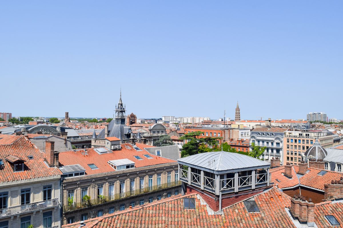 Best Views in Toulouse: View From Roof Of Galeries Lafayette Toulouse