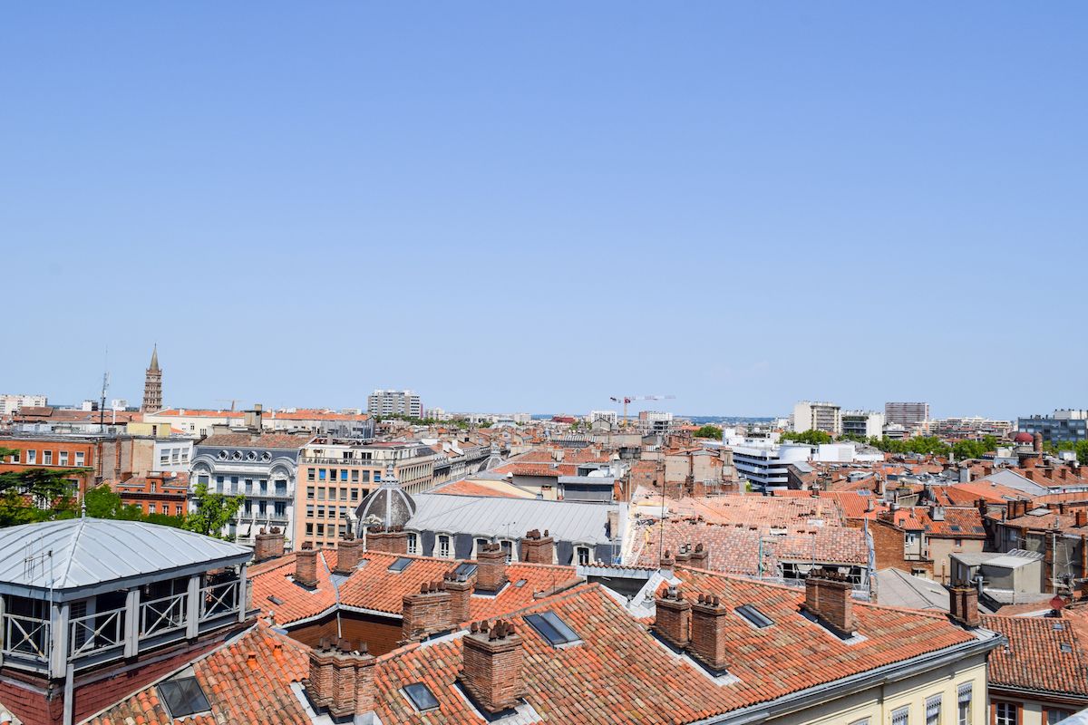 Best Views in Toulouse: View From Roof Of Galeries Lafayette Toulouse