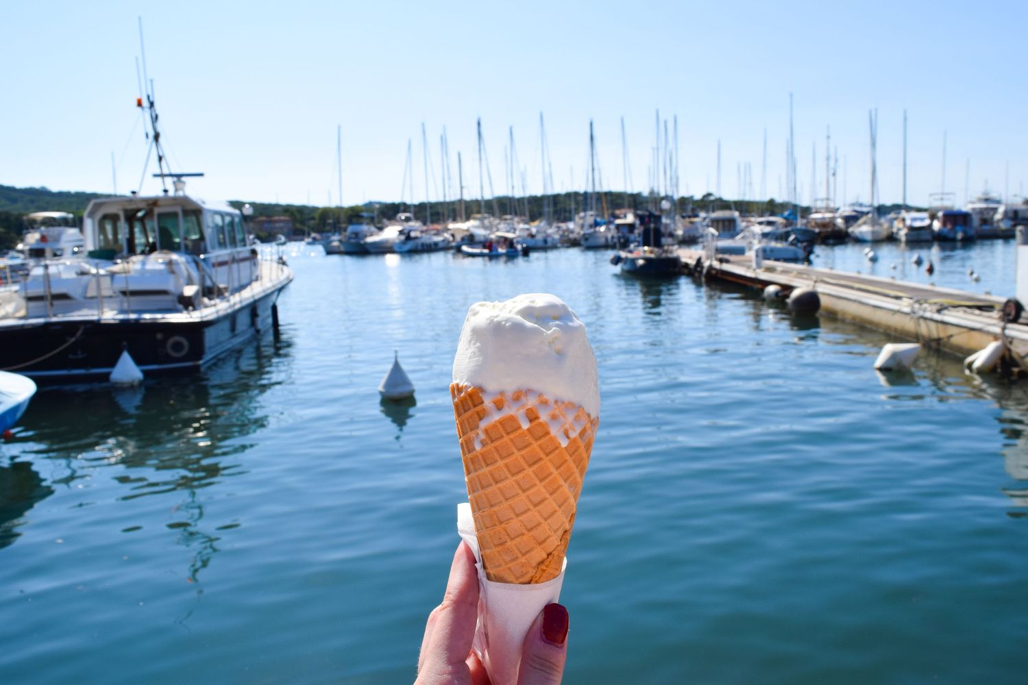Ice Cream at the Ile De Porquerolles Port