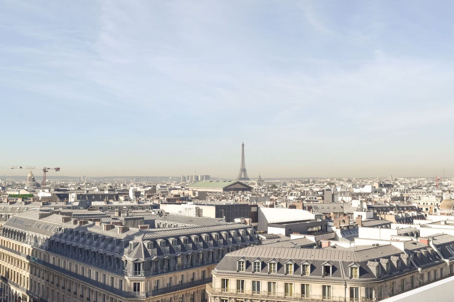 Paris: an ice-skating rink on Galeries Lafayette rooftop