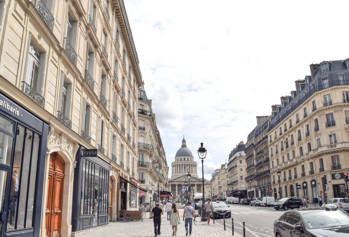 View of Pantheon from Rue Soufflot