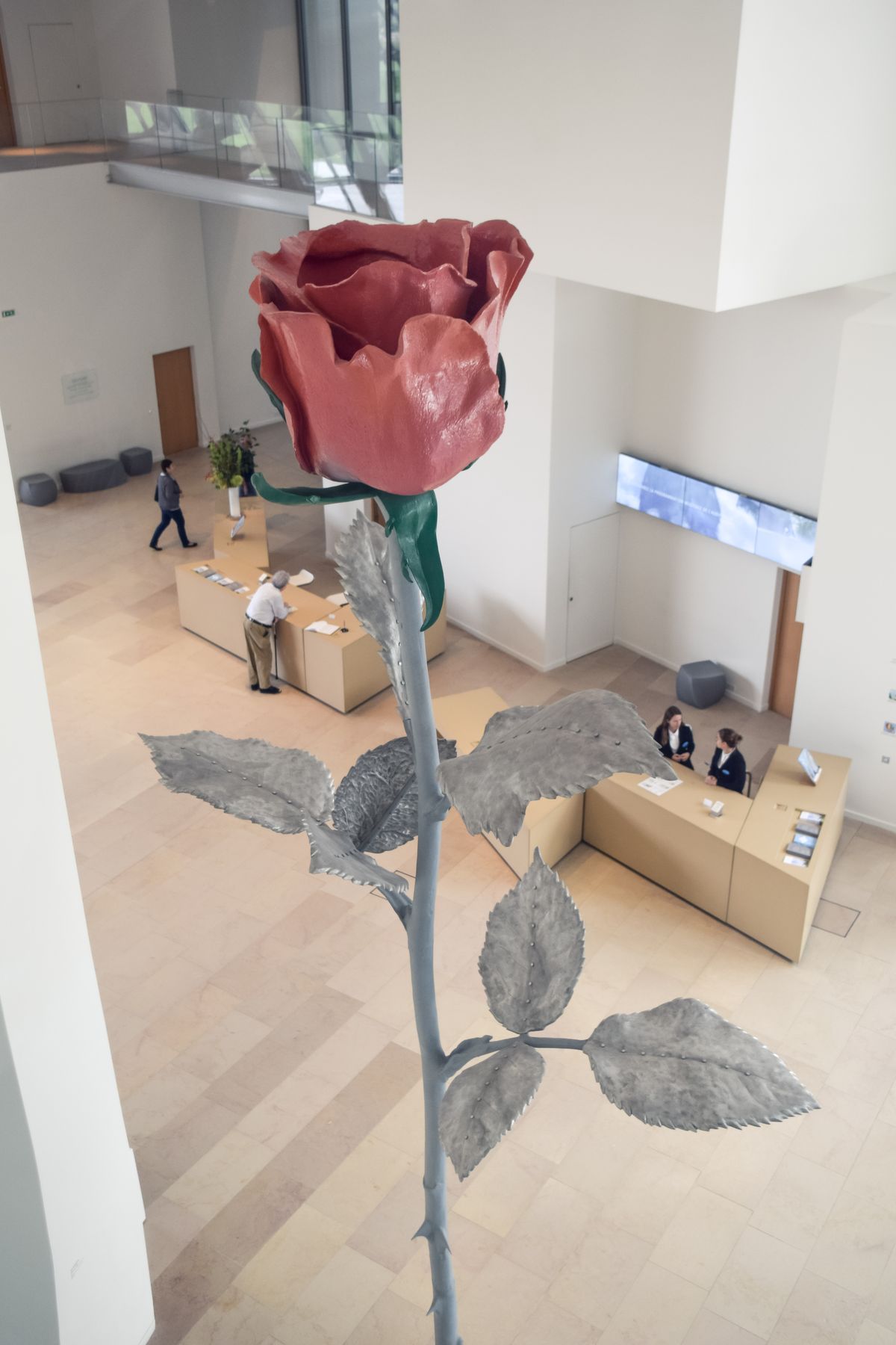 The Rose in the entrance of the Fondation Louis Vuitton