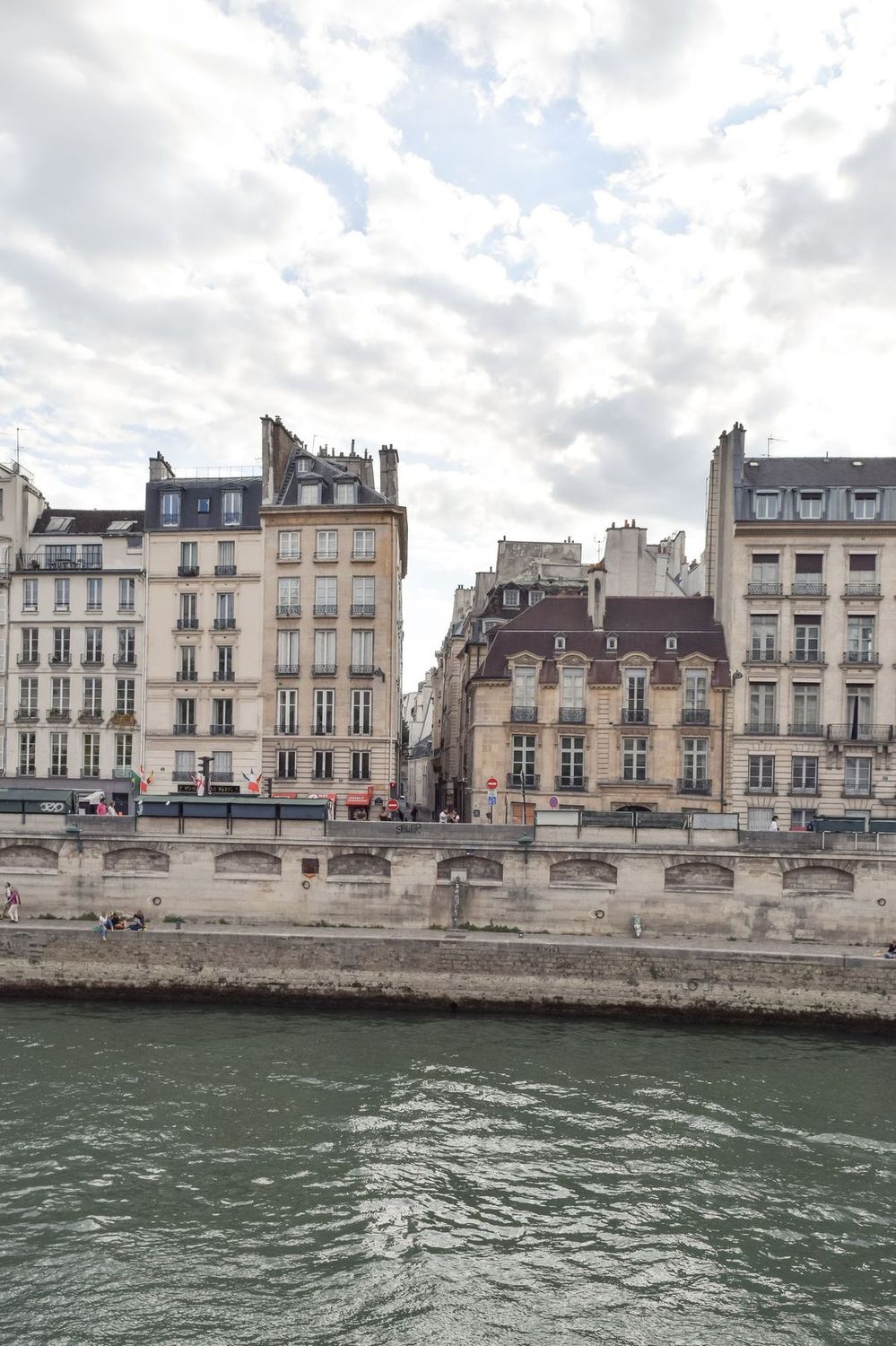 Across the river from Île de la Cité