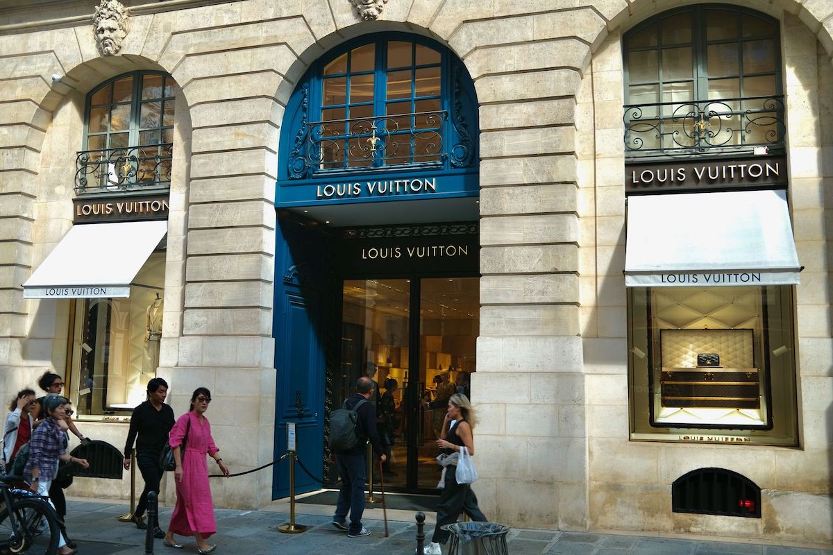 Louis Vuitton Rue Saint-Honore Paris France shopping