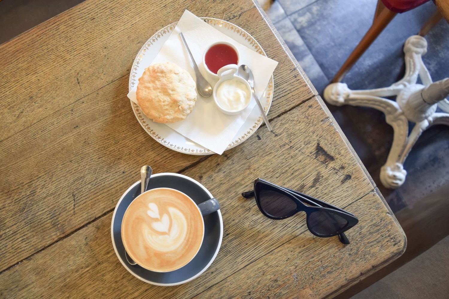 Specialty Coffee and Scone at Numero 220 Café, Paris