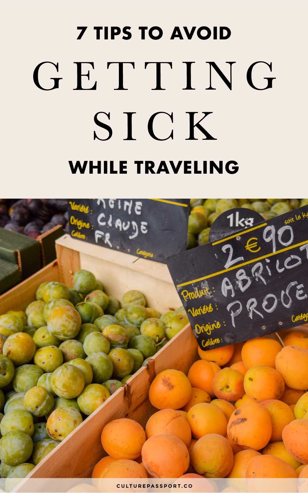 Tips To Avoid Getting Sick While Traveling