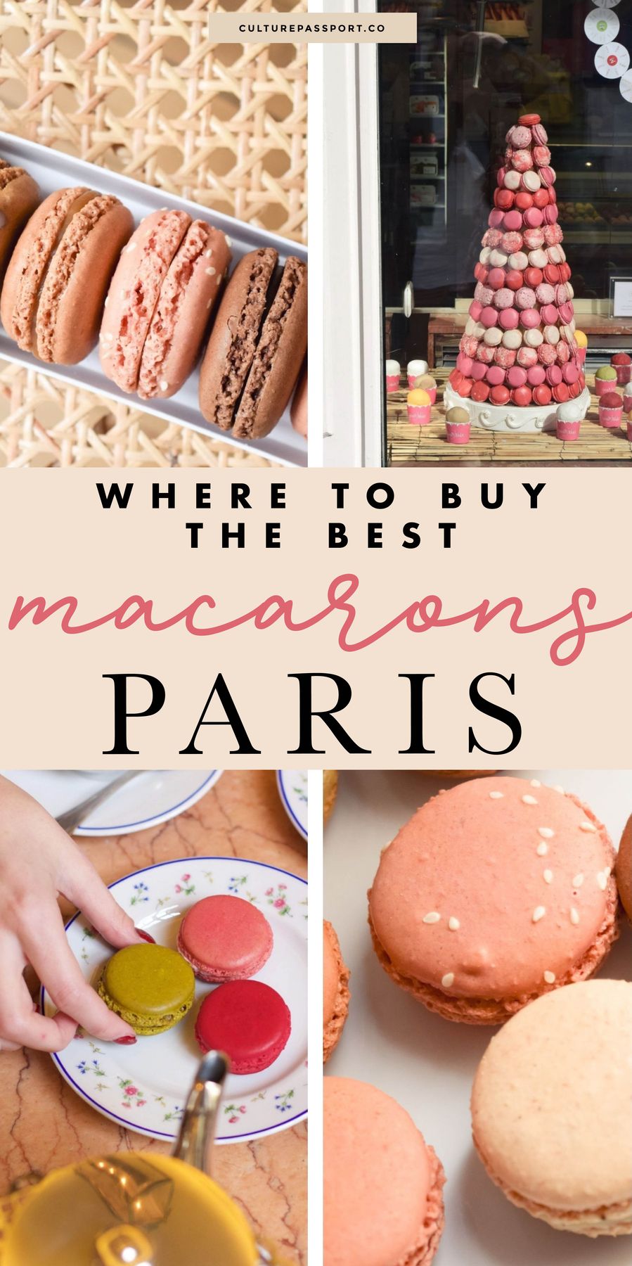 Trying the famous Ladurée macaroons and coffee in Paris