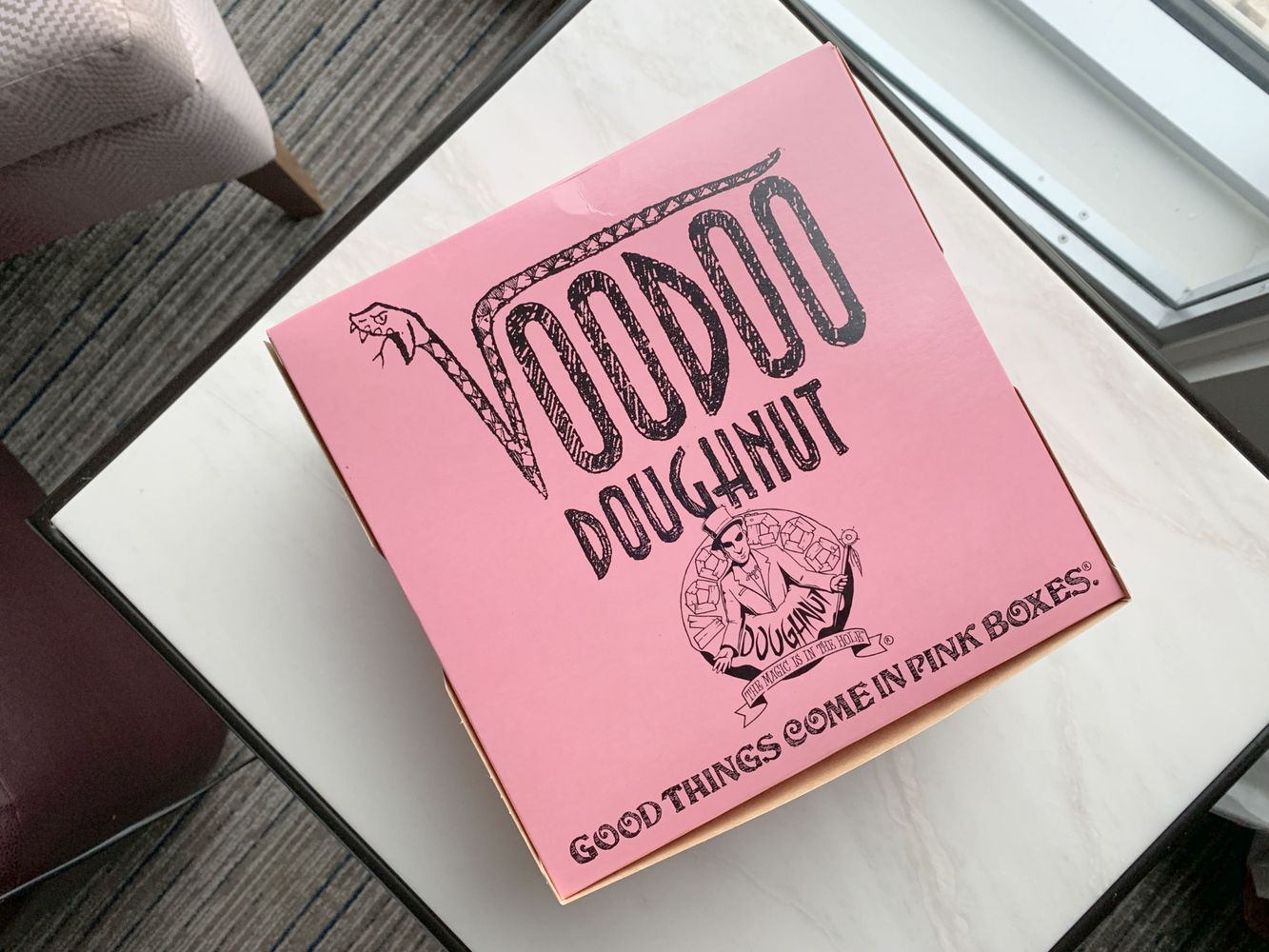 Voodoo Doughnut Austin Pink Box