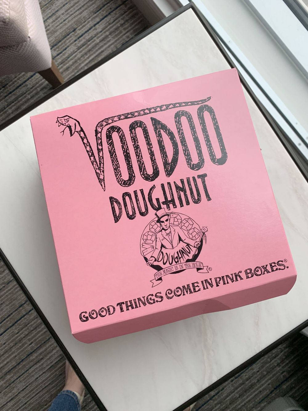 Voodoo Doughnut Austin Pink Box