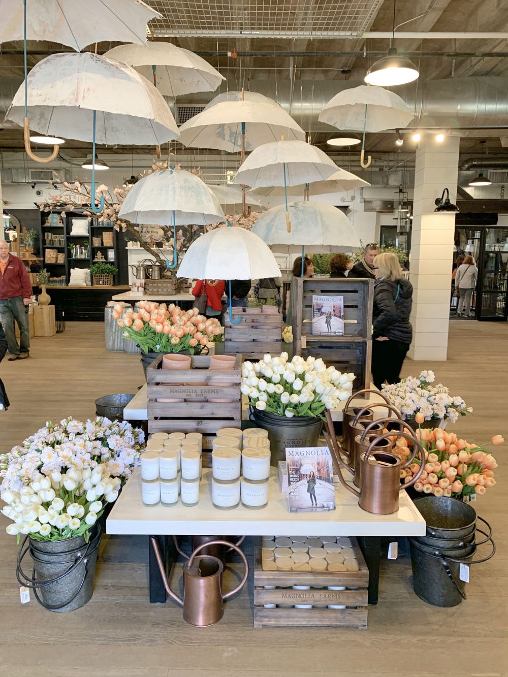 Farmhouse Spring Decor Display at Magnolia Market