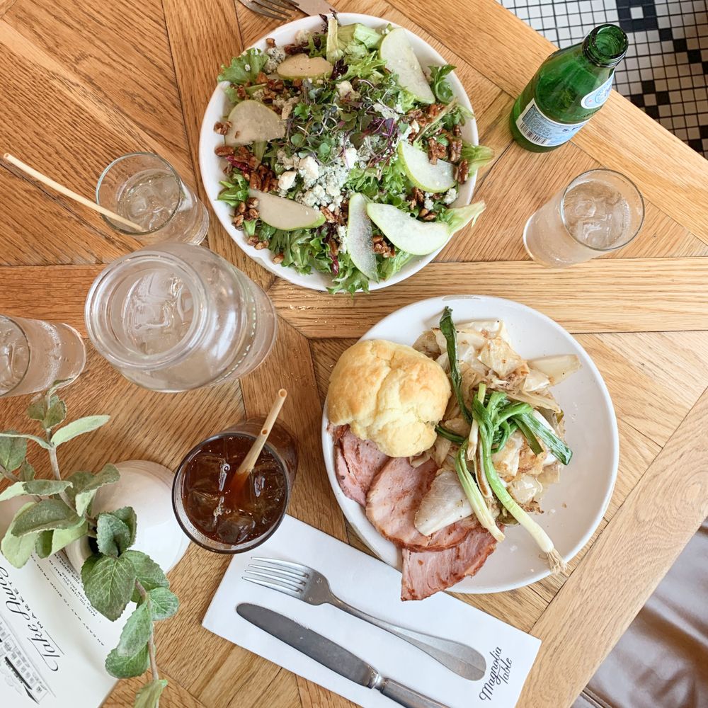 Salad and Ham at Magnolia Table 