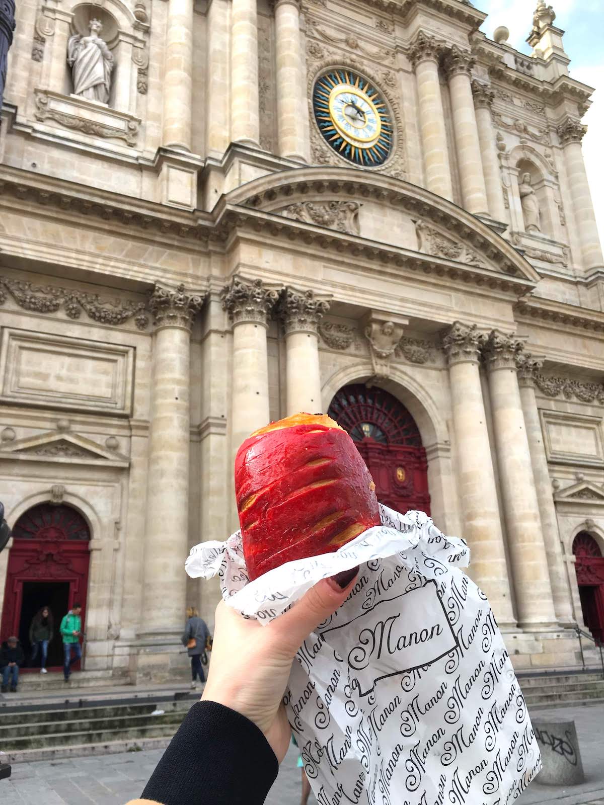 Raspberry croissant from Miss Manon Le Marais Boulangerie