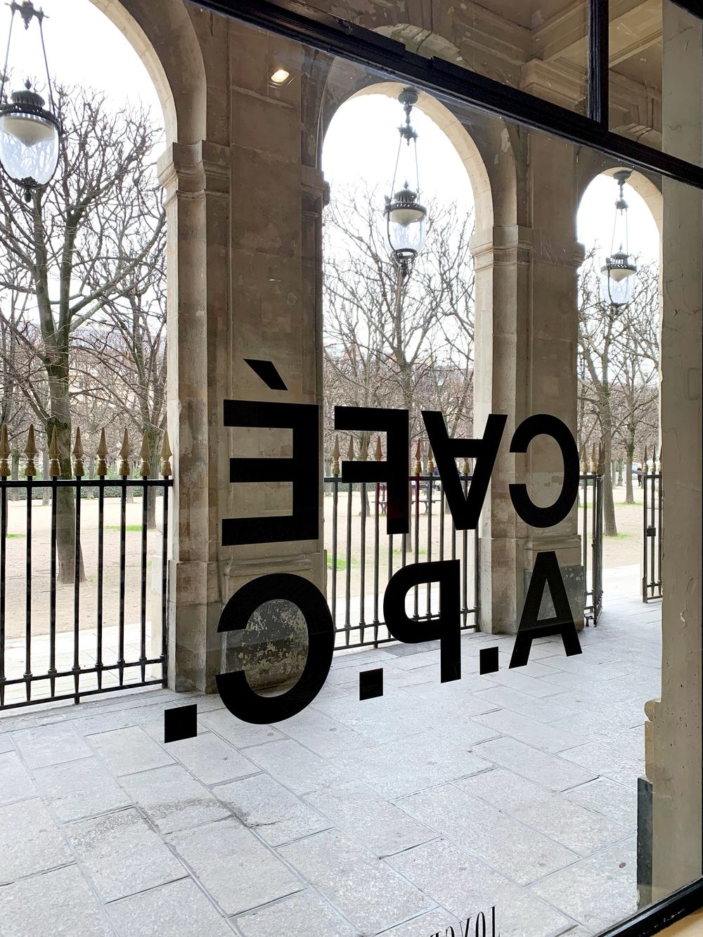 APC Café, Pop-up in Joyce Gallery, Palais Royal, Paris, France