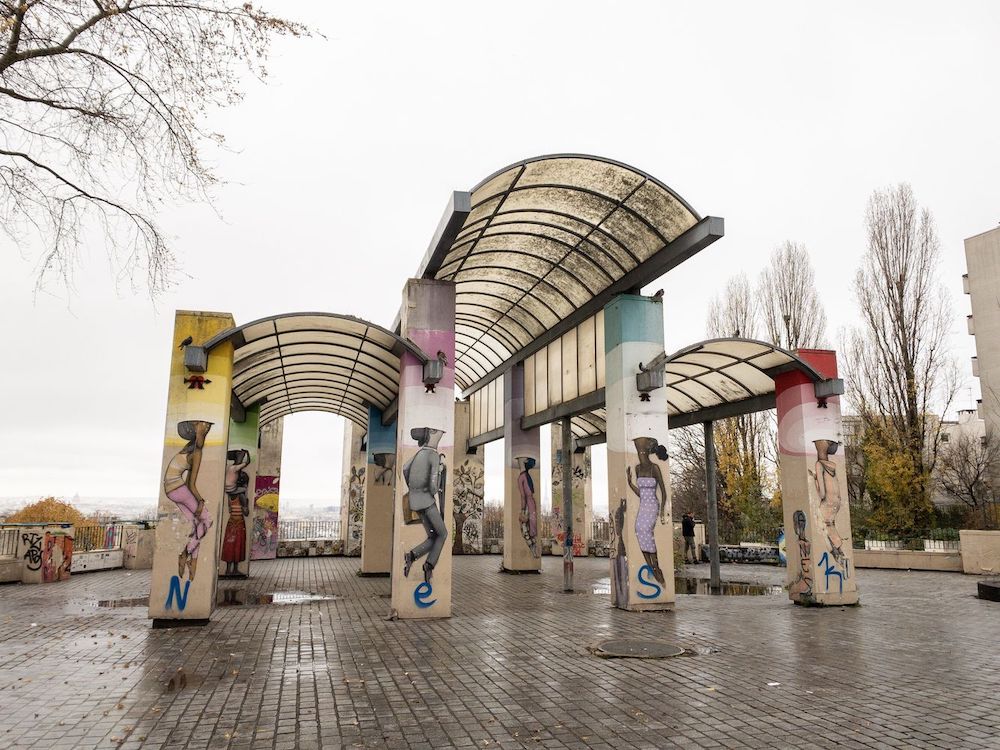 Parc De Belleville, Paris, France