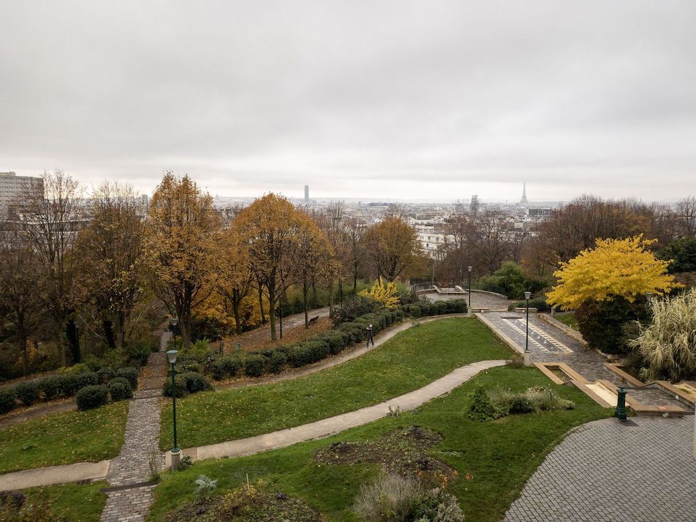 Parc De Belleville, Paris, France