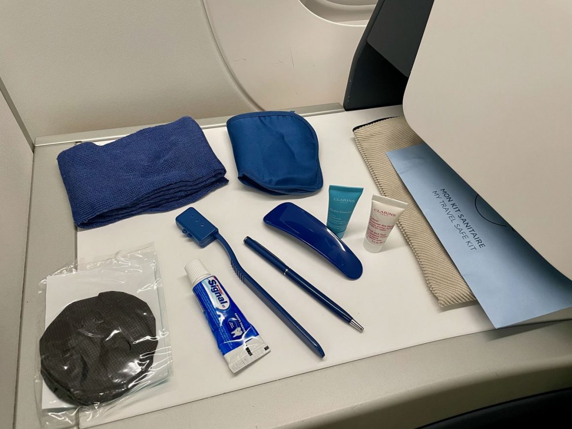 Air France Business Class A350 Review Amenity Kit