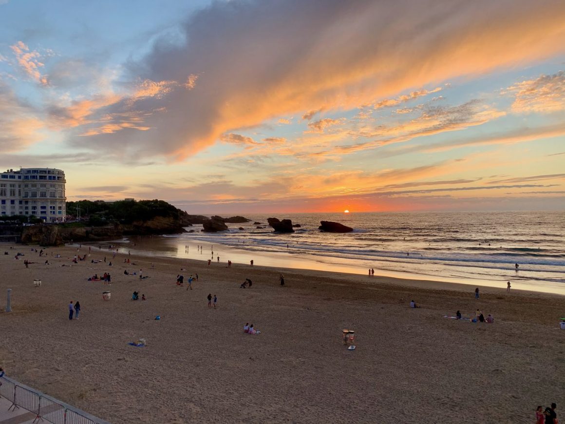 Best beaches in France - biarritz la grande plage