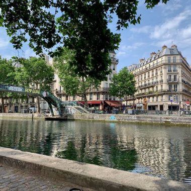 Canal Saint Martin - hipster neighborhood in Paris